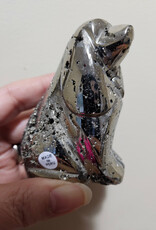 Pyrite Dog Carving