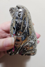 Pyrite Dog Carving