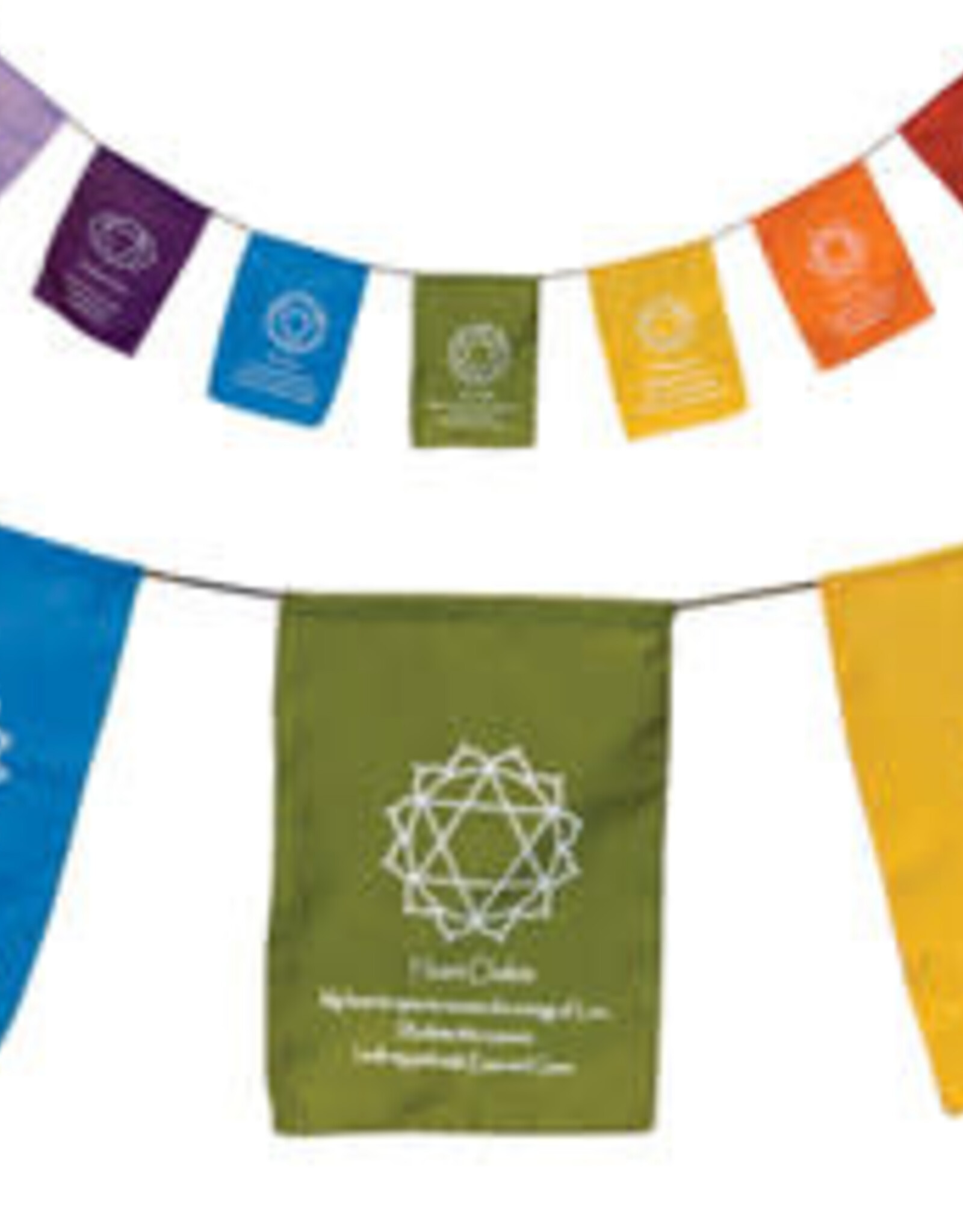 Inspirational Words, Chakras, and Lotus small flags