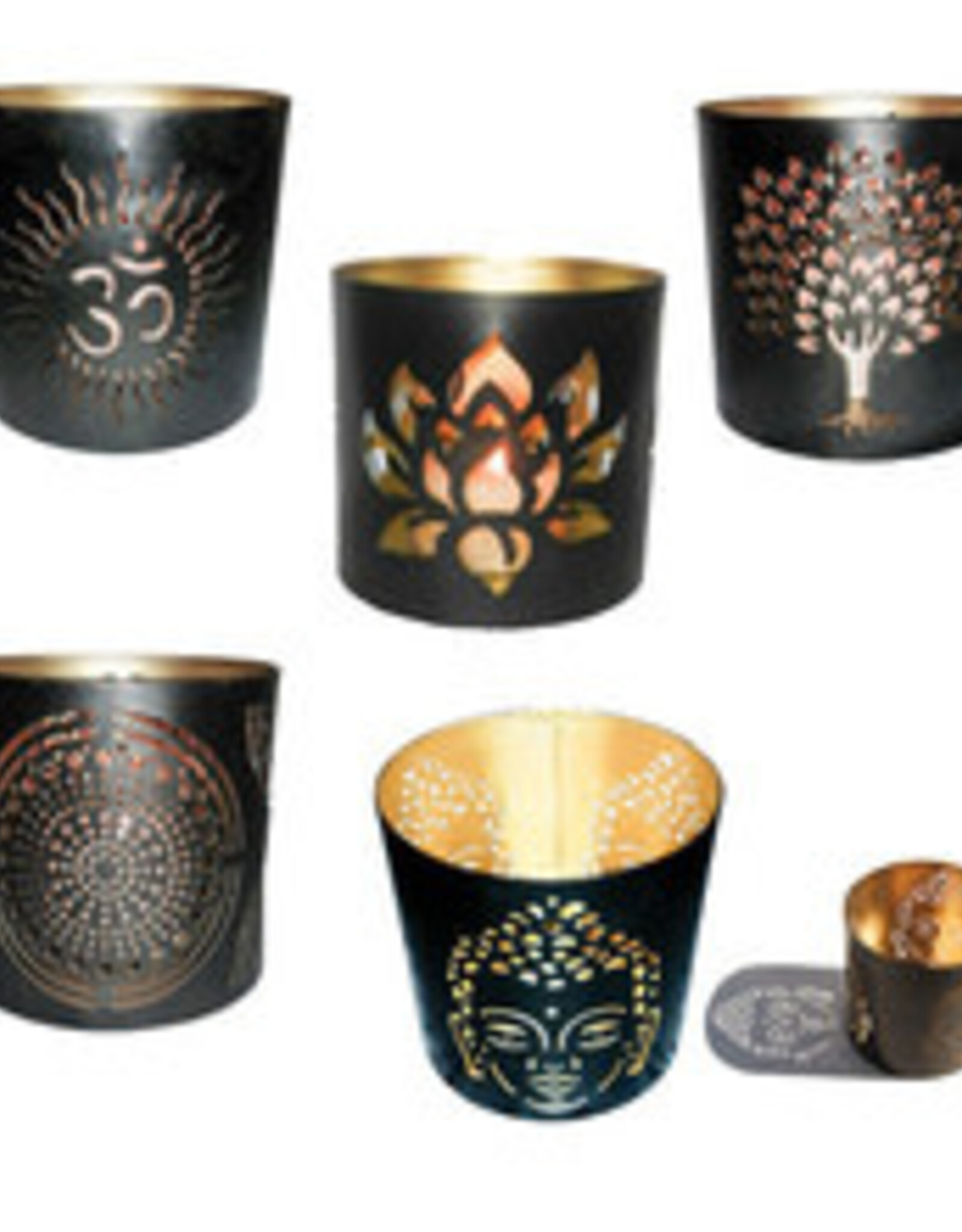 Tin Candle Holder - Assorted Design