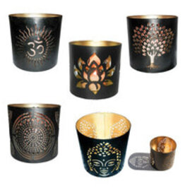 Tin Candle Holder - Assorted Design