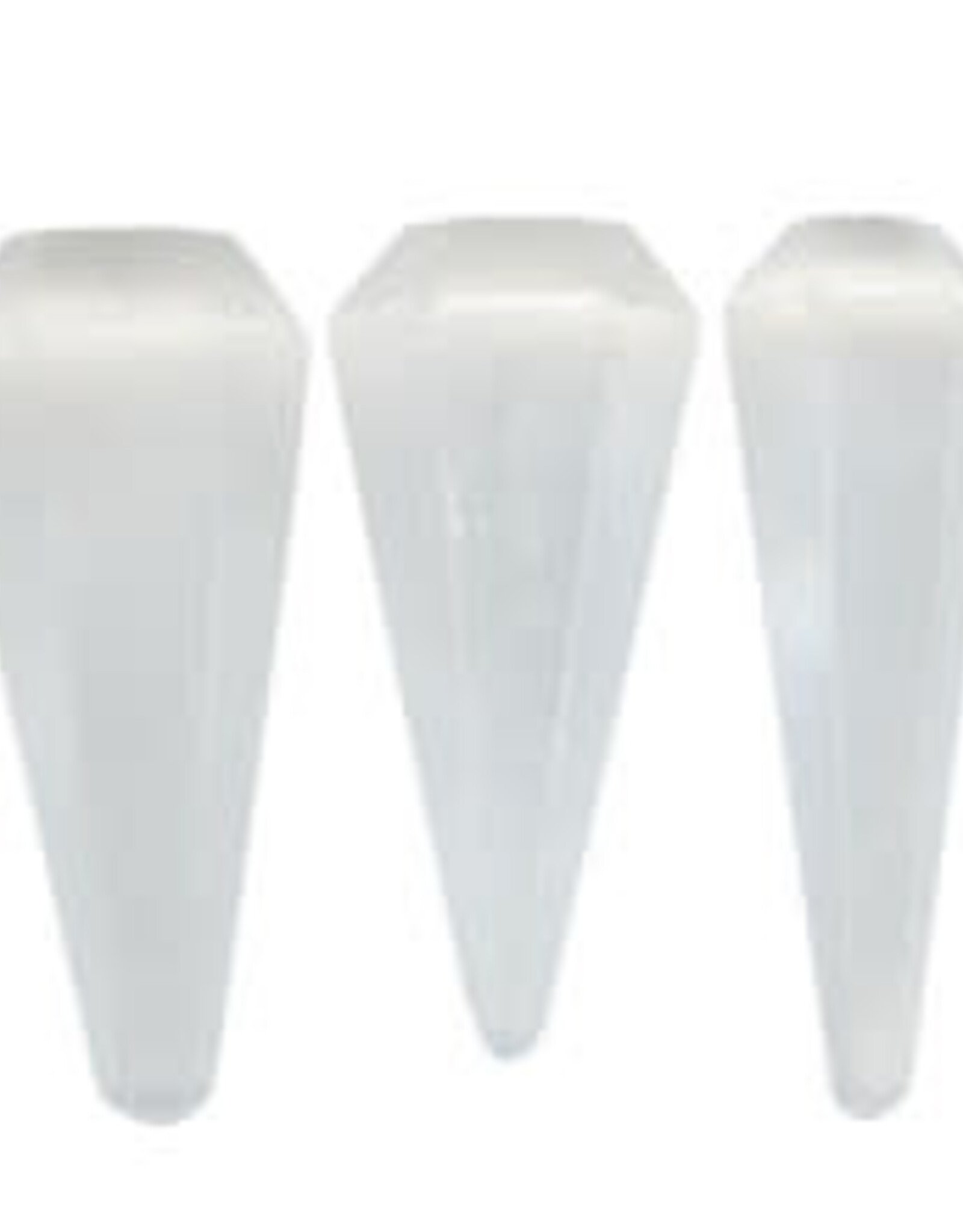 Selenite (Satin Spar) Pendulum - Faceted