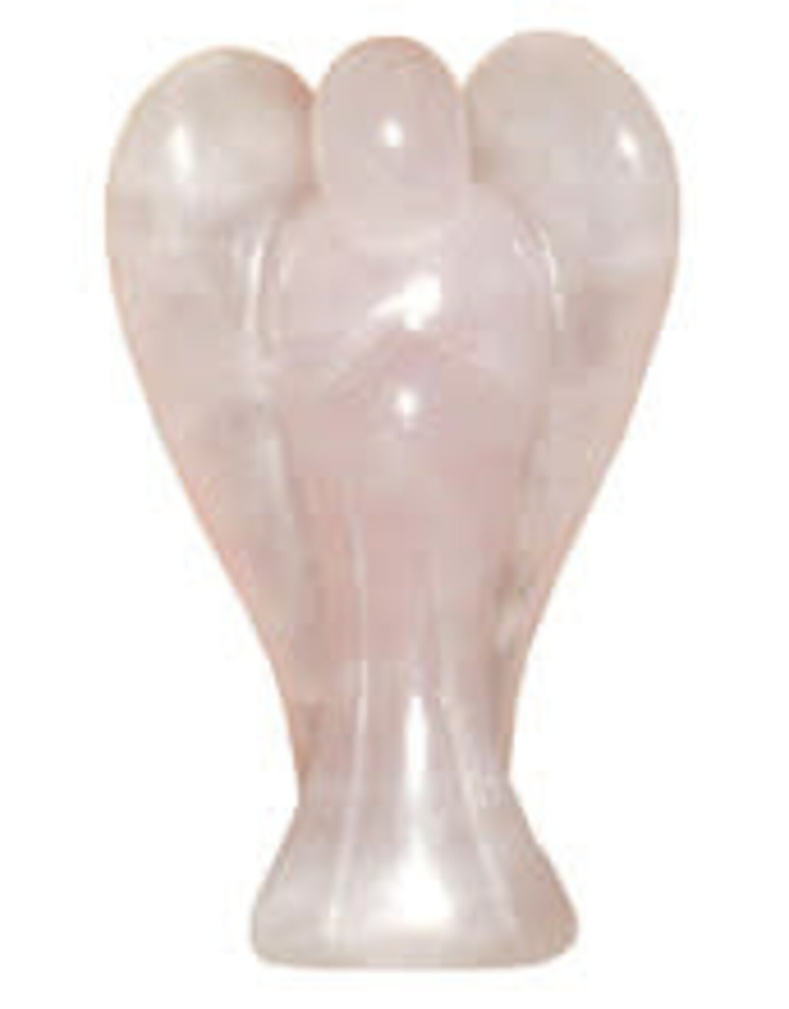 Large Rose Quartz Carved Angel 2 inches