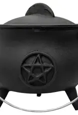 Cauldron - Cast Iron - Black - Pentacle (Medium) 5.5X5.5"