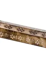 WOOD INCENSE STORAGE BOX – FIRE BURNED – ASSORTED DESIGNS-12″