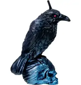 Intention Candle-Raven On Skull