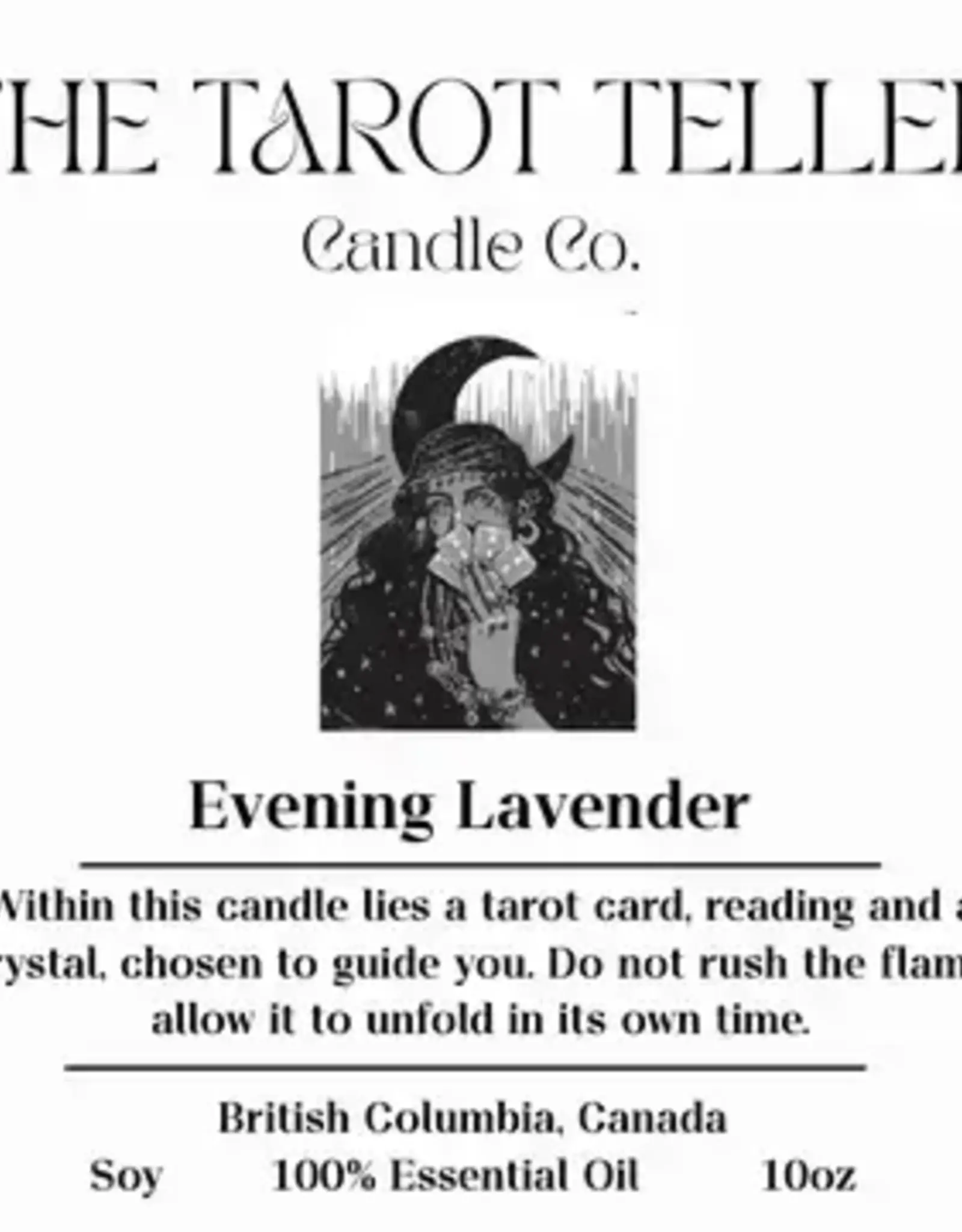 Tarot Candle - Tarot Card, Crystal, Fortune in a Candle