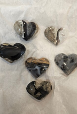 Volcanic Agate Heart