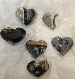 Volcanic Agate Heart