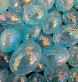 Aqua Aura Tumbled Stone