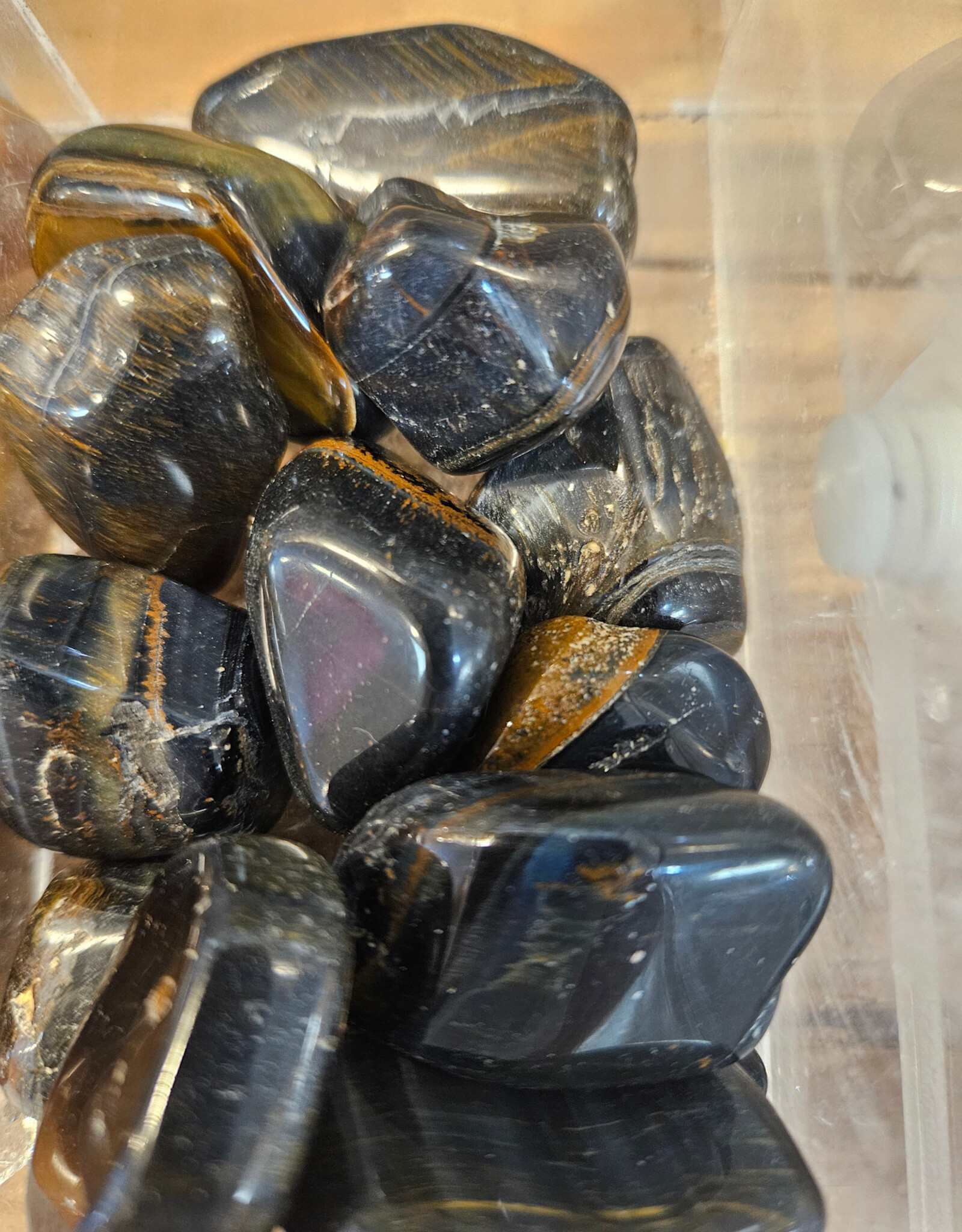 Blue Tiger Eye Tumble Large