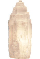White Selenite Crystal Lamp & Light - 40 cm