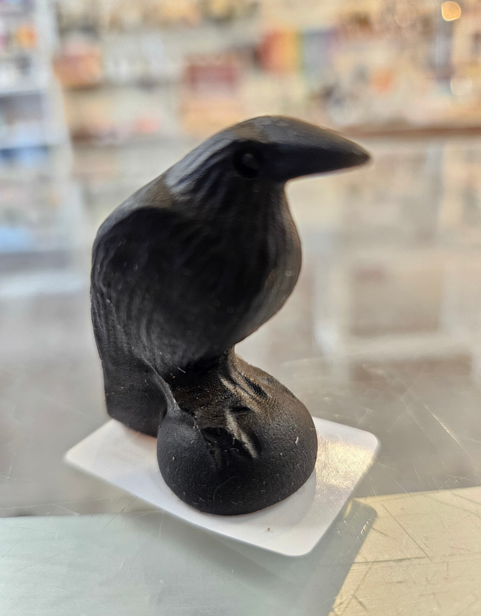 Obsidian Crow 4 cm