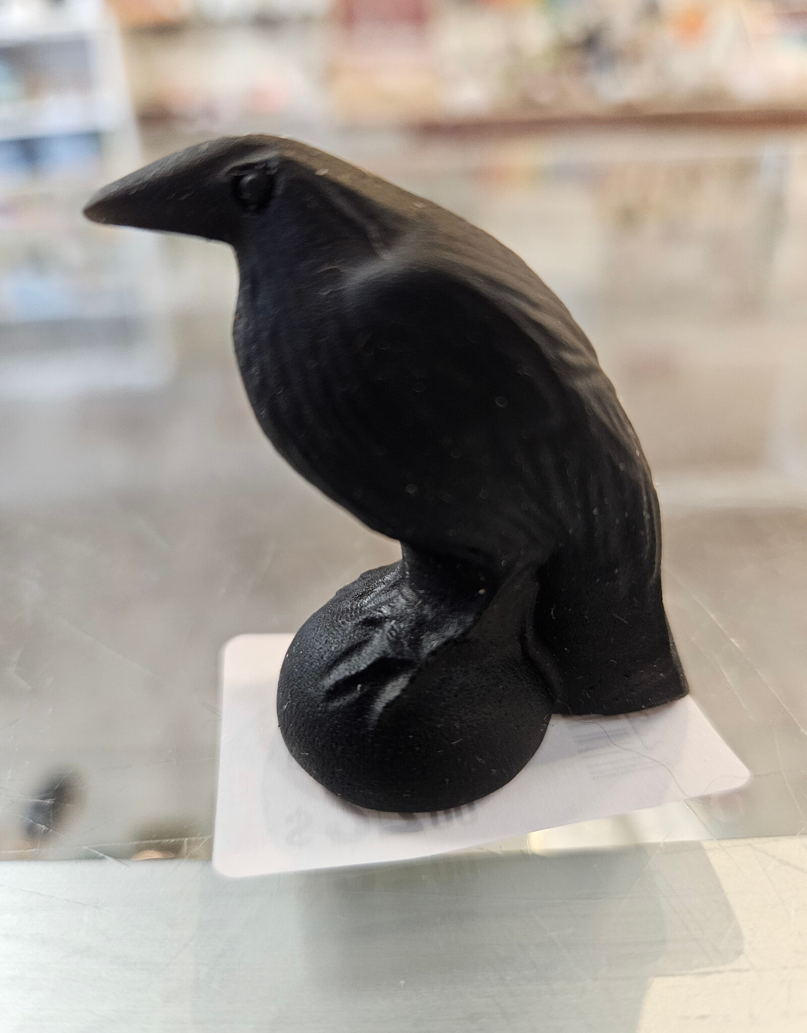 Obsidian Crow 4 cm