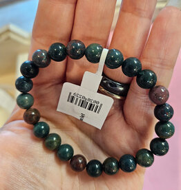 Bloodstone Round Bracelet 8mm