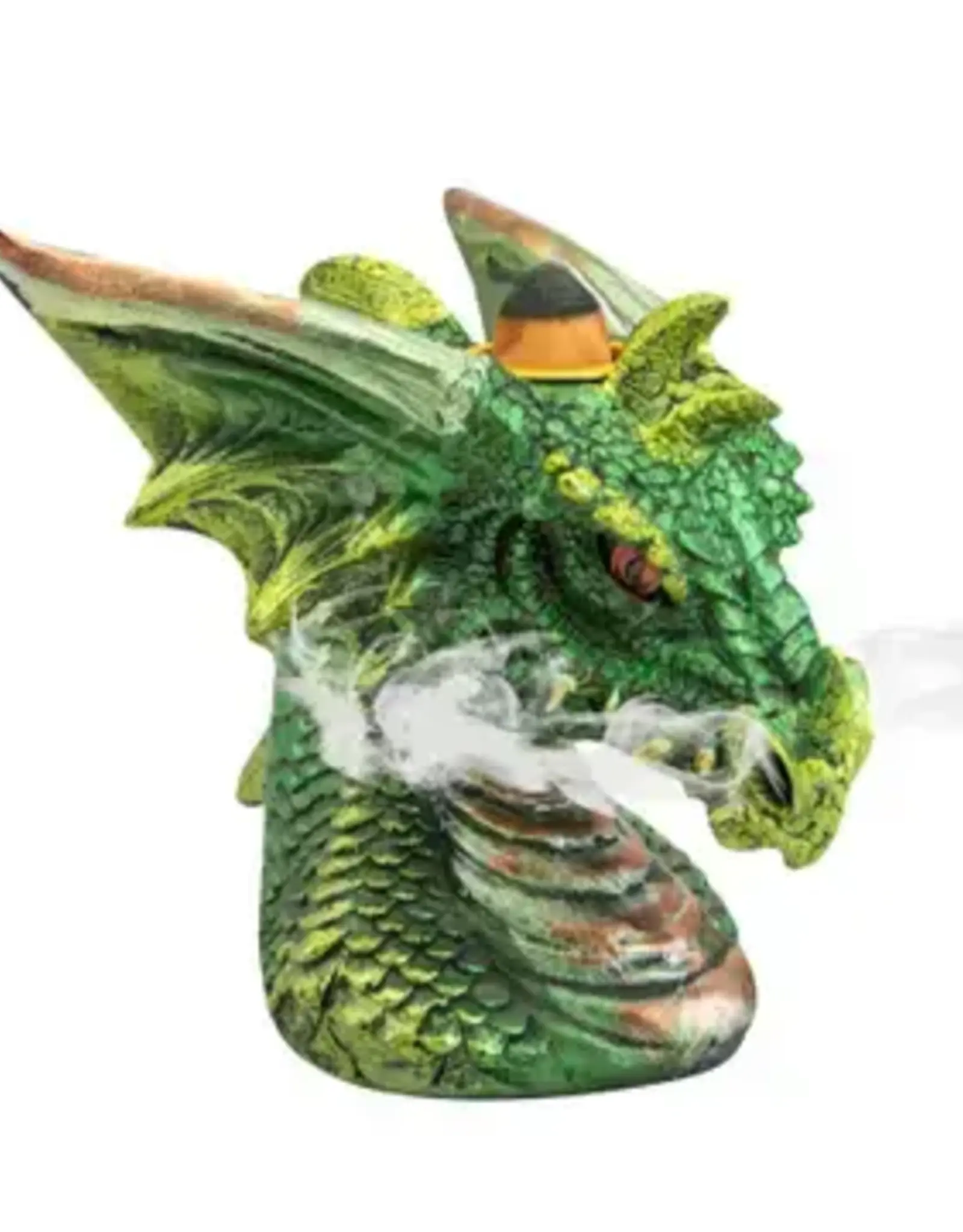 Backflow Incense Burner Dragon Head Green