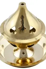Brass Incense Burner with Plate
