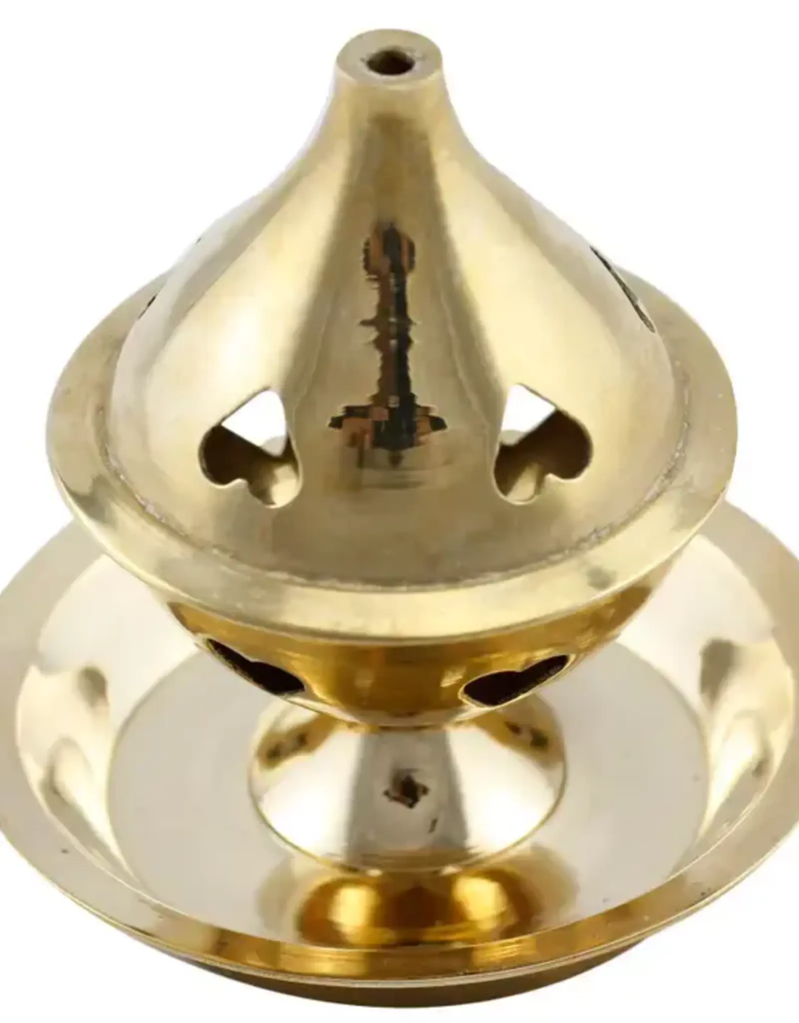 Brass Incense Burner with Plate