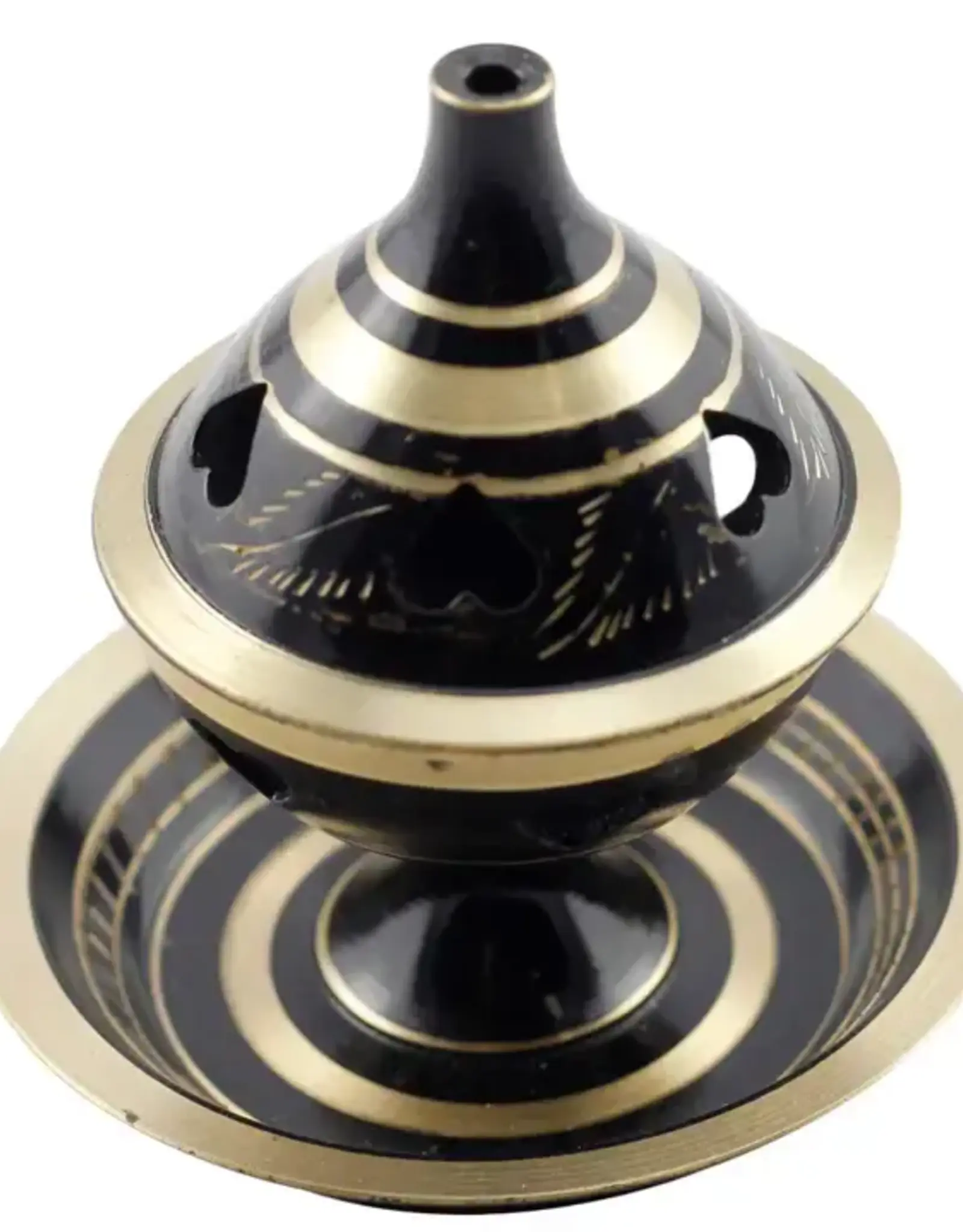 Brass Incense Burner with Plate