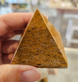 PYRAMID-Miriam Stone (Calligraphy/Elephant Skin) Jasper