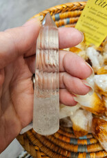 16 Faceted Clear Quartz Specialized Pranic Healing Wand - Natural Himalayan