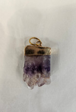 Amethyst Pendant - Polished with Edge