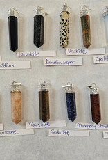 Cap Pendant - Assorted Stone - India