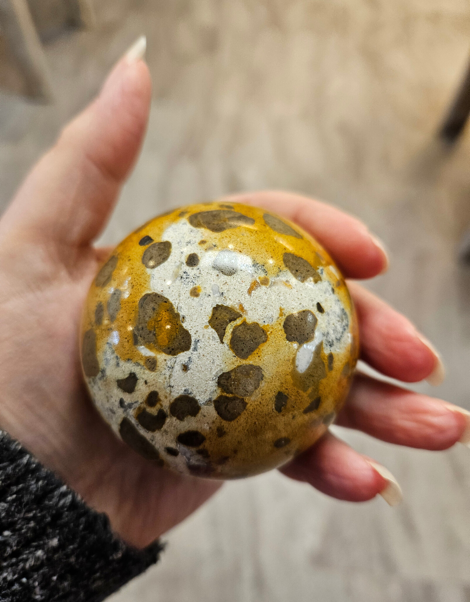 Hyena Jasper Sphere