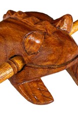 Wood Guiro Rasp-Musical Instrument-Frog 4"