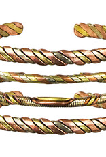 BRACELET – 3 METALS – INTERTWINED – ADJUSTABLE - Assorted Designs