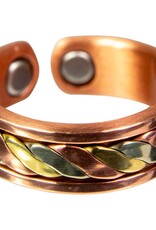 RING-3 METALS TWIST-ADJUSTABLE W/MAGNETS