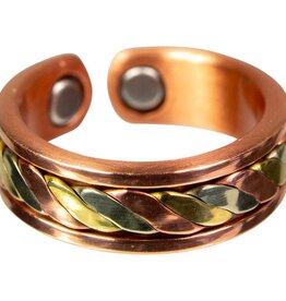 RING-3 METALS TWIST-ADJUSTABLE W/MAGNETS