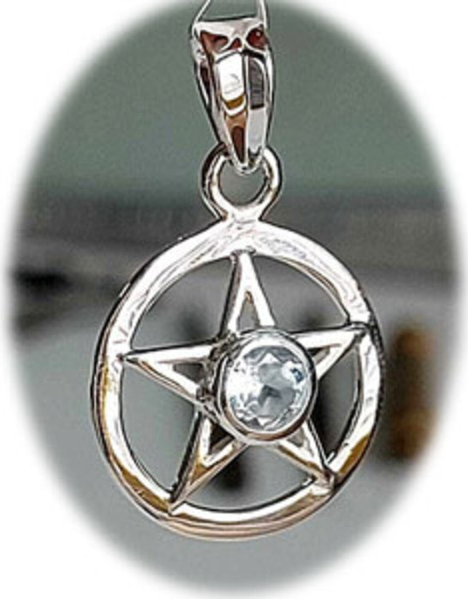 Pentacle Blue Topaz Sterling Silver