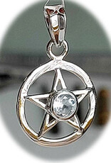 Pentacle Blue Topaz Sterling Silver