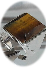 Tiger Eye Ring Sterling Silver