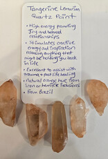 Tangerine Lemurian Quartz Point