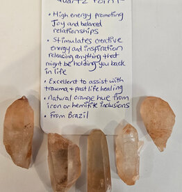 Tangerine Lemurian Quartz Point