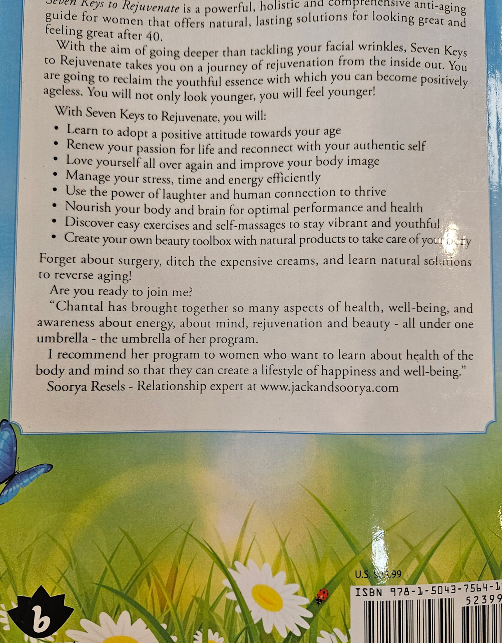 Seven Keys to Rejuvenate Book by Chantal Michelle