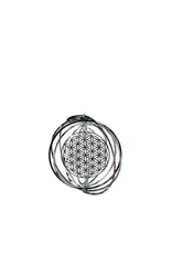 Stainless Steel Cosmo Spinner -5 `` Flower of Life