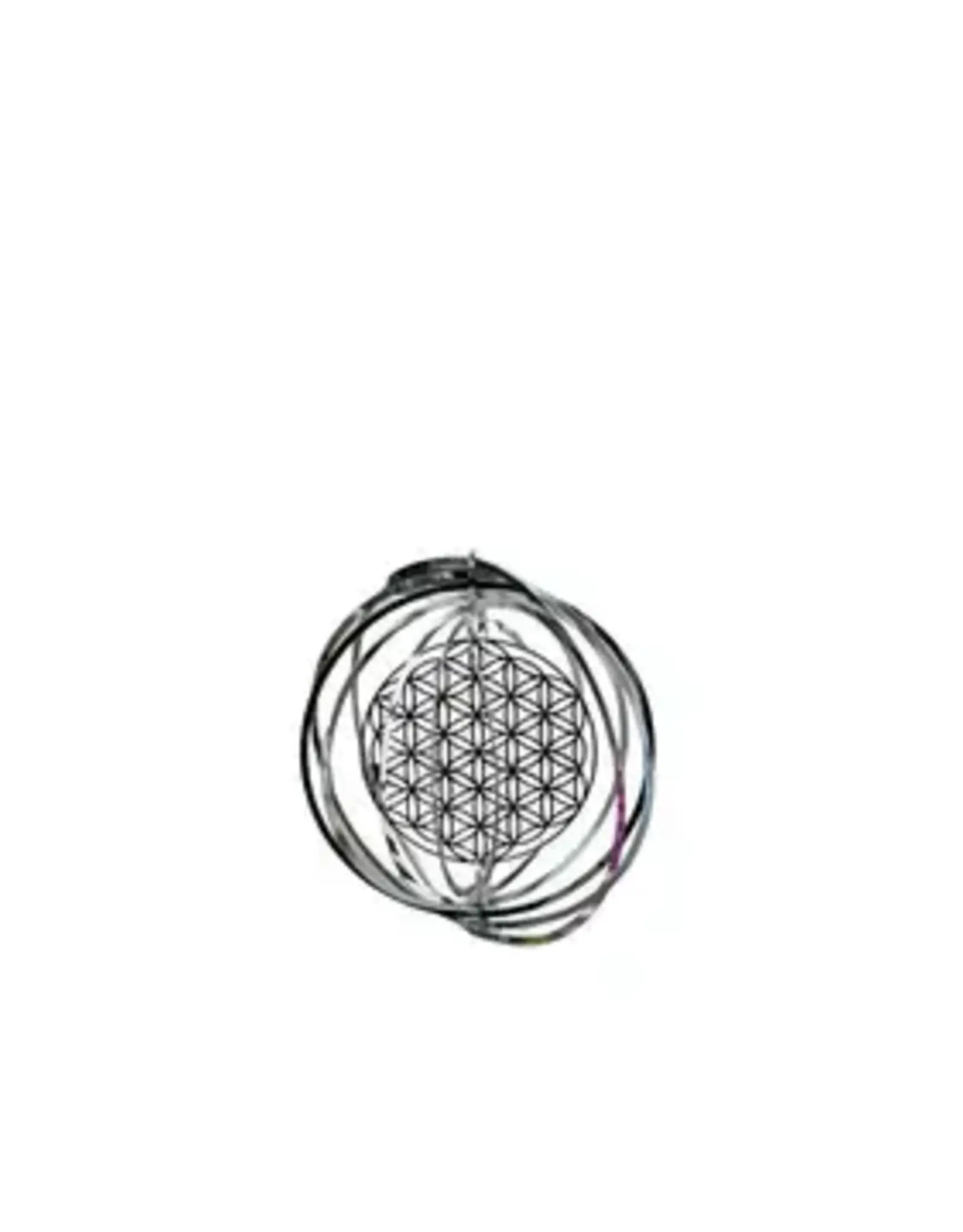 Stainless Steel Cosmo Spinner -5 `` Flower of Life