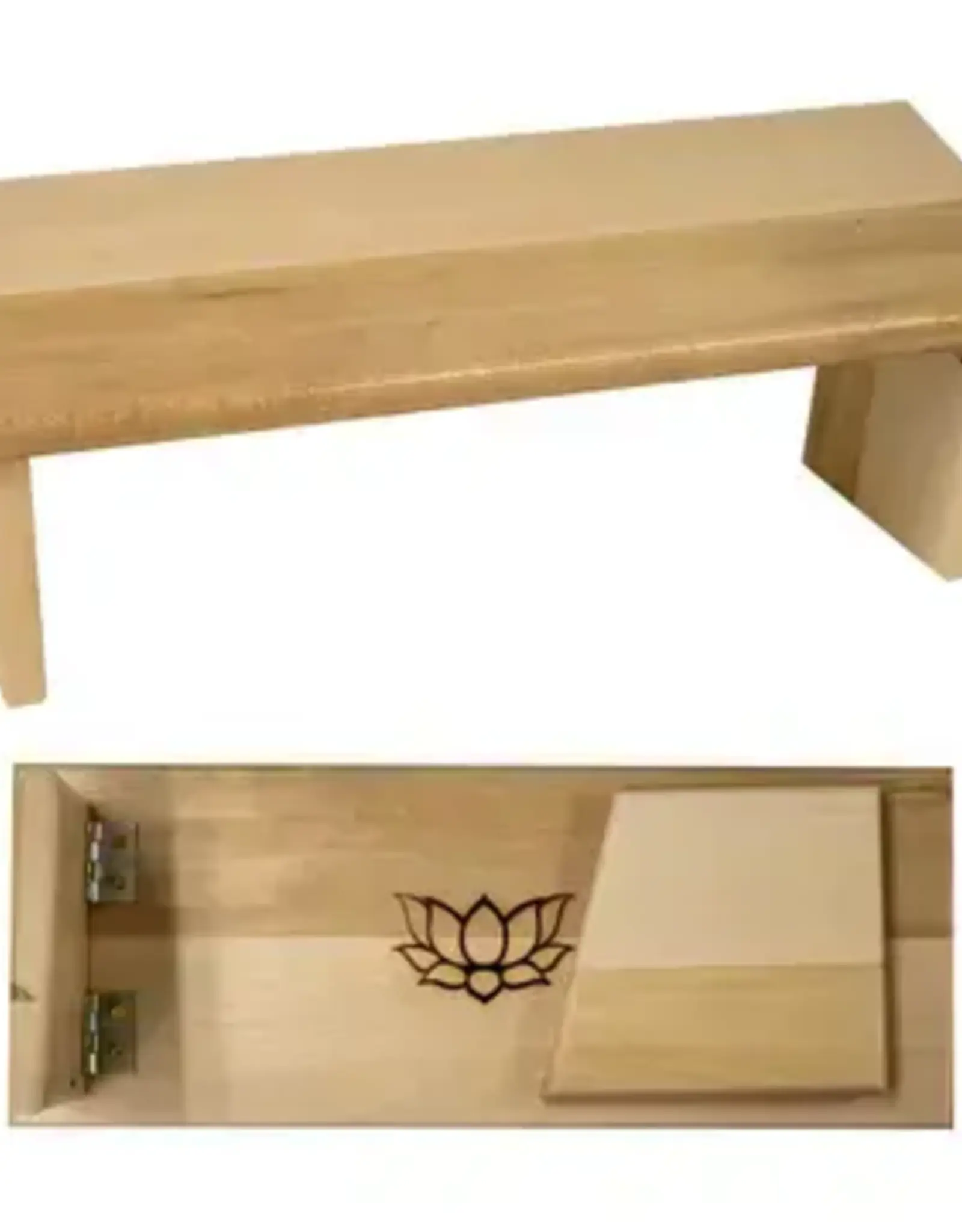 WOOD MEDITATION BENCH 18″WX7″H