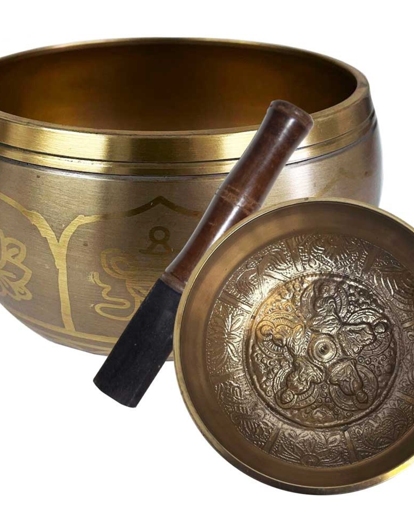 SINGING BOWL/5 DHYANI BUDDHAS-4.5"DI.(0.43-0.5KG)