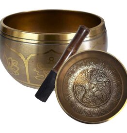 SINGING BOWL/5 DHYANI BUDDHAS-4.5"DI.(0.43-0.5KG)