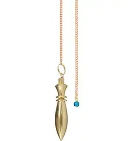 PENDULUM-BRASS CHAMBERED/EGYPTIAN