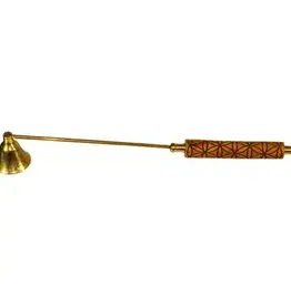 Candle Snuffer-Wood Handel-Flower of Life 13"