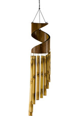 BAMBOO WINDCHIME-SPIRAL 23″