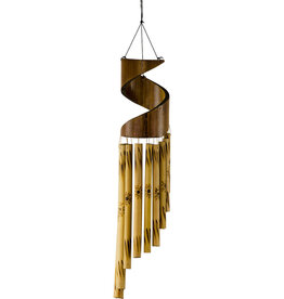 BAMBOO WINDCHIME-SPIRAL 23″