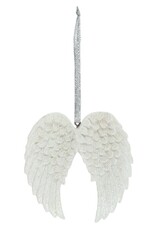 Double Glitter Angel Wing Hanging Decoration