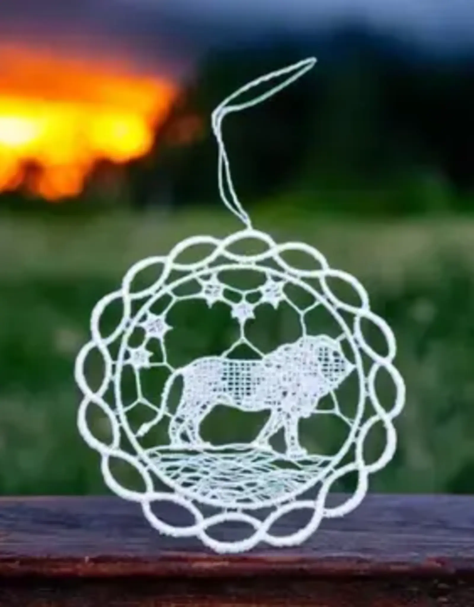 Zodiac Lace Ornament