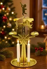 Angel Chimes – Metal Chime Carousel (+4 Candles) authentic scandinavian christmas decoration & ornament